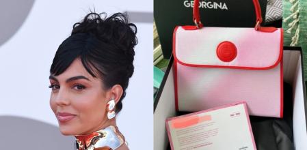 Georgina Rodríguez con uno de sus bolsos