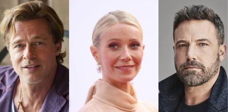 Brad Pitt, Gwyneth Paltrow y Ben Affleck