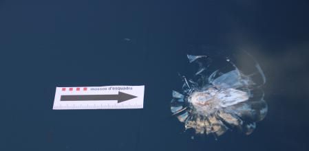 Disparo que sufrió uno de los coches involucrados en el tiroteo de Salou, en el que murieron dos personas