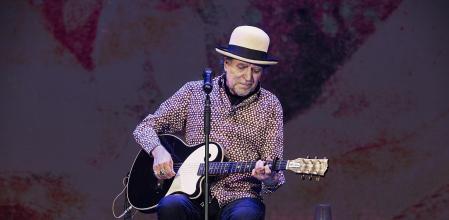 Joaquín Sabina, durante la actuación en Úbeda de la gira 'Contra todo pronóstico'