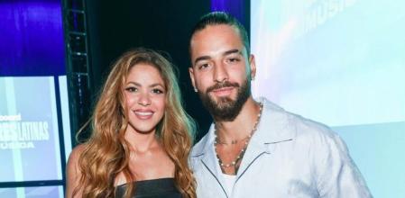 Shakira, junto a Maluma en los premios Billlboard Mujeres Latinas, donde ganó el premio a Mujer del año.