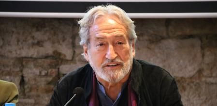 El director d'orquestra Jordi Savall durant la roda de premsa