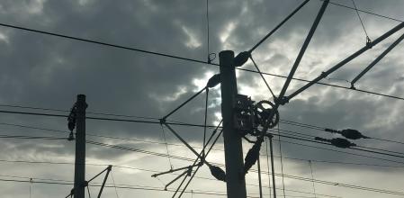 Catenaria en Montcada i Reixac.