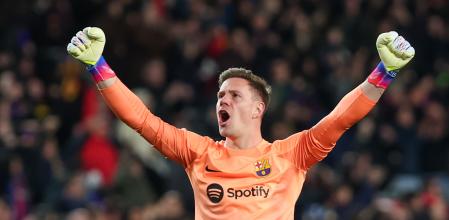 Ter Stegen celebrando un triunfo azulgrana