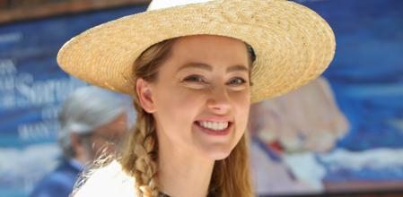 Amber Heard en el Museo Sorolla de Madrid.