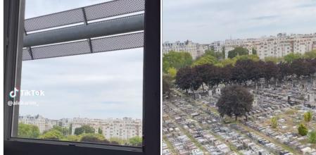 El hotel de París situado al lado de un cementerio