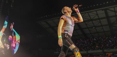 Chris Martin, este miércoles en Coímbra (Portugal)