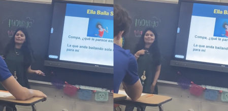 Una profesora muestra cómo enseña español en EE.UU. con una canción y las redes ponen en duda su conocimiento