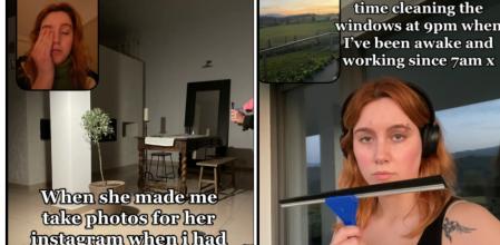 Anna Lucy ejerciendo de 'au pair'