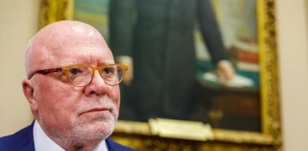 Jose Manuel Villarejo en el Congreso comisión de investigación Presidente Comision Ferran Bel. El excomisario Villarejo compareció ayer en la comisión del Congreso que investiga las llamadas cloacas del Ministerio del Interior durante el Gobierno Rajoy.