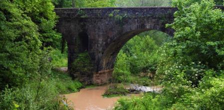 El Fluvià con las últimas lluvias de mayo.