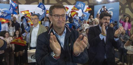 Alberto Núñez Feijoó ayer en Murcia