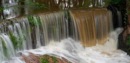 Aiguabarreig de la Riera Major con la Riera de Espinelves.