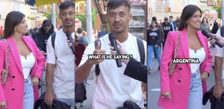 La pareja de argentinos que se ha hecho famosa en TikTok por su inglés en una entrevista: “My job is tengo un club de pádel”