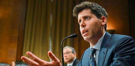 Samuel Altman, CEO of OpenAI, testifies during a Senate Judiciary Subcommittee on Privacy, Technology, and the Law oversight hearing to examine artificial intelligence, on Capitol Hill in Washington, DC, on May 16, 2023. Altman testified that regulating artificial intelligence was essential, after his chatbot stunned the world. 