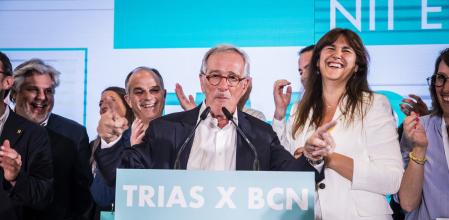 La euforia fue ayer la nota dominante en el cuartel electoral de Junts per Catalunya