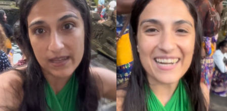 Una española advierte del peligro en los famosos baños en aguas sagradas de Bali: “Tened cuidado, a veces hay serpientes”