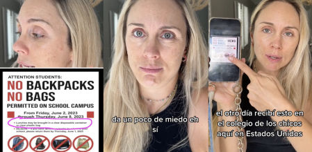 Una española en EE.UU. muestra las últimas medidas de seguridad en los colegios: “No pueden llevar mochila”