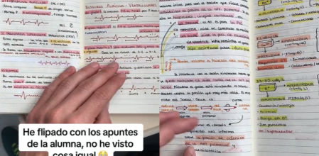 Un profesor de medicina alucina con los apuntes de una alumna: "No he visto cosa igual"