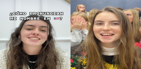 La creadora de contenido ha alucinado con que sean incapaces de decir su nombre bien