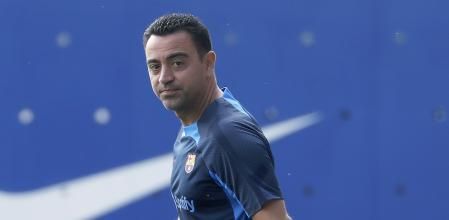 Xavi Hernández ayer en Sant Joan Despí