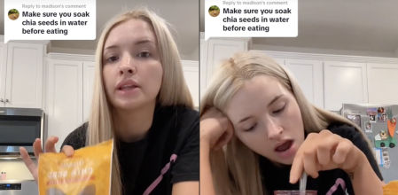 Comete un error con las semillas de chía y su estómago no lo aguanta: “No lo sabía”