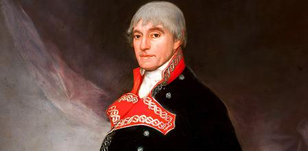 Detalle del retrato de Félix de Azara realizado por Francisco de Goya en 1805. Museo Camón Aznar, Zaragoza.