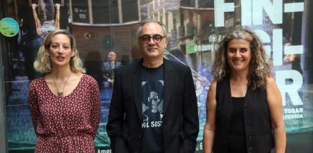 L’equip de ‘El fingidor’ amb Pep Tosar, Evelyn Arévalo i Griselda Juncà