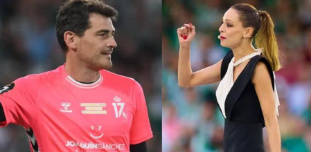 Iker Casillas y Eva González en el homenaje a Joaquín
