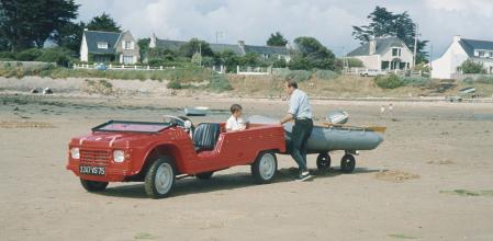 Un Citroën Mehari en la playa 