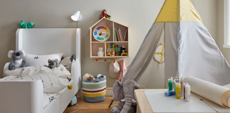 Habitación infantil práctica.