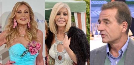 Ana Obregón, Bibiana Fernández y Alessandro Lequio