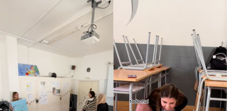 La celebración con una profesora que salió mal