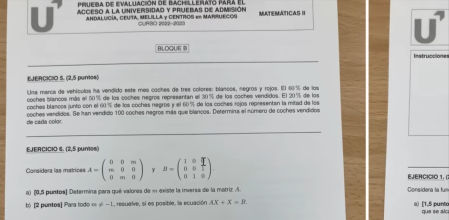 El examen ha sido criticado por no parecerse a lo estudiado en clase