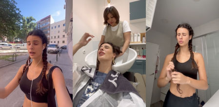 Una 'influencer' se queda dormida en un autobús y un niño le corta el pelo: “No he llorado, estoy en shock”