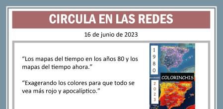 La AEMET zanja de una vez la polémica de los colores apocalípticos en los mapas del tiempo