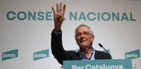 GRAFCAT1772. BARCELONA, 18/06/2023.- El candidato a la alcaldía de Barcelona, Xavier Trias, durante su intervención en el Consell Nacional de su partido que se celebra este domingo en Barcelona. EFE/Alejandro García