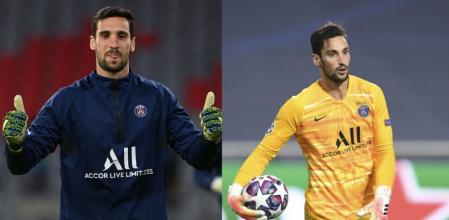 Sergio Rico jugando al fútbol