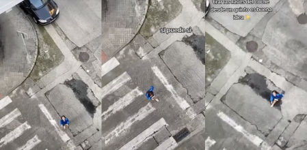 Tira las llaves desde un quinto piso y pasa lo que todo el mundo veía venir: "Definición de desastre"