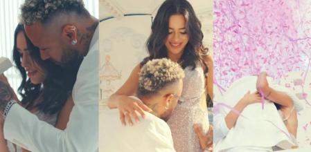 La pareja se ha mostrado muy feliz en el vídeo que han publicado junto a Davi Luca, el hijo del futbolista