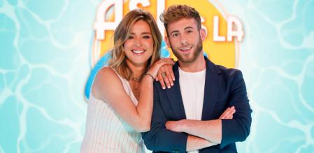 Sandra Barneda y César Muñoz en el estreno de 'Así es la vida'