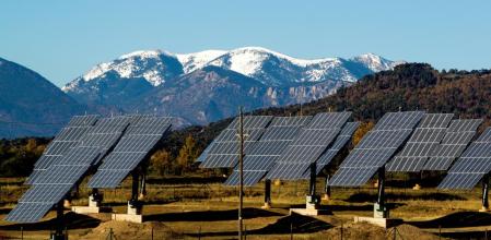 28 - 11 - 2013 / Sagas / Produccion energia electrica solar en sagas . bergueda. placas fotovoltaicas / foto: Llibert Teixido