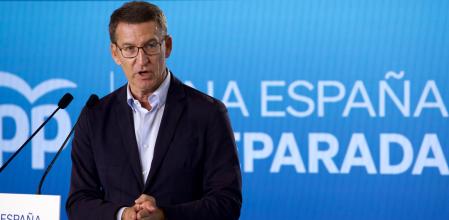 Alberto Núñez Feijóo, ayer en la Casa Seat de Barcelona