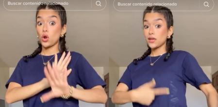 La joven Claudia Paola muestra cómo arreglar las camisetas con manchas de desodorante