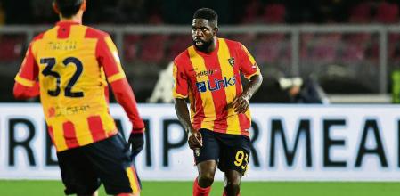 Samuel Umtiti, defender of Lecce during the Italian championship Serie A football match between US Lecce and AC Milan on January 14, 2023 at Via del Mare stadium in Lecce, Italy - Photo Marco Verri / DPPI AFP7 14/01/2023 ONLY FOR USE IN SPAIN