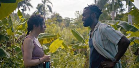 THE RESORT -- Episode 107 -- Pictured: (l-r)Cristin Milioti as Emma, William Jackson Harper as Noah -- (Photo by: Peacock)