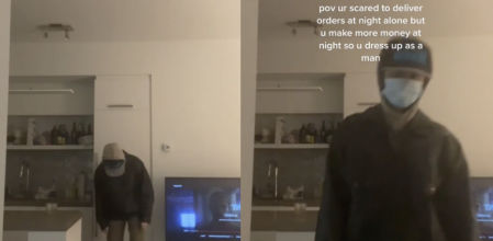 Una repartidora a domicilio revela que se disfraza de hombre para sentirse más segura mientras trabaja