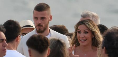 Edurne y David De Gea durante la preboda