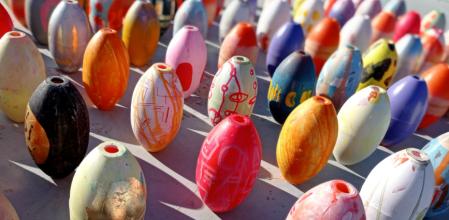 Una de las composiciones de Jesús de Miguel en Sa Punta des Molí en Formentera