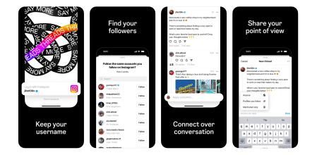 Capturas de pantalla de la app Threads